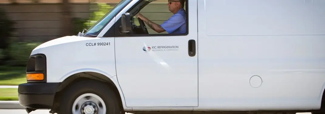 KIC Refrigeration service vehicle serving Massena area
